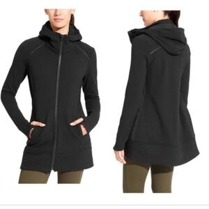 ATHLETA black CYA Stronger Full Zip Hoodie‎ XS